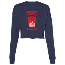 Load image into Gallery viewer, Bucket Battle League Ladies&#39; Cropped Fleece Crew
