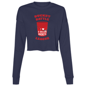 Bucket Battle League Ladies' Cropped Fleece Crew