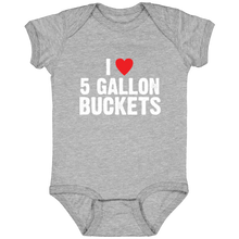 Load image into Gallery viewer, I Love 5 Gallon Buckets Infant Fine Jersey Bodysuit
