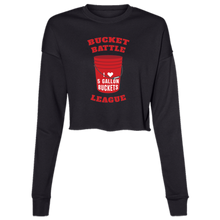 Load image into Gallery viewer, Bucket Battle League Ladies&#39; Cropped Fleece Crew
