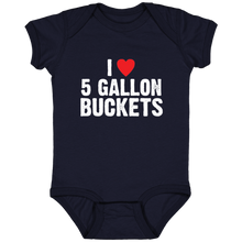 Load image into Gallery viewer, I Love 5 Gallon Buckets Infant Fine Jersey Bodysuit
