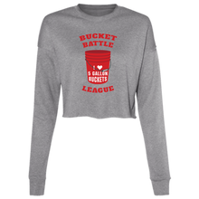 Load image into Gallery viewer, Bucket Battle League Ladies&#39; Cropped Fleece Crew
